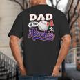 Dad Rookie Of Year 1st Birthday Baseball Theme Matching Big And Tall Men's T-Shirt Back Print