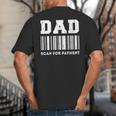 Dad Scan For Payment Barcode Father's Day Big And Tall Men's T-Shirt Back Print Dad Scan For Payment Barcode Father's Day Big And Tall Men's T-Shirt Back Print