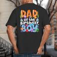 Dad Under Sea Birthday Party Boys Ocean Sea Animals Themed Big And Tall Men's T-Shirt Back Print