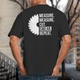 Dad Shirt Measure Cut Swear Handyman Father Day Tshirt Big And Tall Men's T-Shirt Back Print