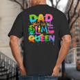 Dad Of The Slime Queen Birthday Family Matching Party Big And Tall Men's T-Shirt Back Print