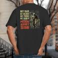 My Dad Is A Soldier Hero Proud Army Son US Military Big And Tall Men's T-Shirt Back Print