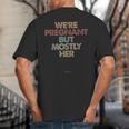 Dad To Be For Soon To Be Dad For New Dad Father Big And Tall Men's T-Shirt Back Print