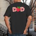 Dad Strawberry First Birthday Family Strawberry Big And Tall Men's T-Shirt Back Print