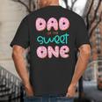 Dad Of Sweet One First Birthday Matching Family Donut Theme Big And Tall Men's T-Shirt Back Print