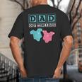 Dad Of Twins Family Daddy Fathers Day Future Parents Big And Tall Men's T-Shirt Back Print