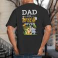 Dad Of The Wild Seven Animal Safari 7th Birthday Party Big And Tall Men's T-Shirt Back Print