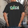 Dada Farm Animal Birthday Family Matching Party Dad Father Big And Tall Men's T-Shirt Back Print