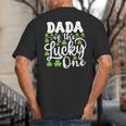 Dada Of The Lucky One First Birthday St Patrick's Day Big And Tall Men's T-Shirt Back Print