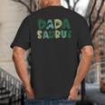 Dada Saurus Dad Dinosaur Three Rex Birthday Boy Girl Family Big And Tall Men's T-Shirt Back Print Dada Saurus Dad Dinosaur Three Rex Birthday Boy Girl Family Big And Tall Men's T-Shirt Back Print