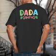 Dada Saurus Kids Dinosaur Birthday Party Family Matching Big And Tall Men's T-Shirt Back Print