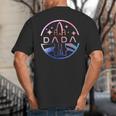 Dada Space Astronaut Rocket Birthday Party Big And Tall Men's T-Shirt Back Print