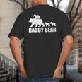 Daddy Bear 3 Cubs Shirt Daddy Bear 3 Kids Tshirt Dad 3 Kids Big And Tall Men's T-Shirt Back Print