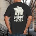 Daddy Bear And Cub Polar Bear Big And Tall Men's T-Shirt Back Print Daddy Bear And Cub Polar Bear Big And Tall Men's T-Shirt Back Print