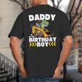Daddy Of The Birthday Boy Dinosaur Construction Worker Truck Big And Tall Men's T-Shirt Back Print