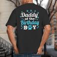 Daddy Of The Birthday Boy Dog Paw Bday Party Celebration Small Big And Tall Men's T-Shirt Back Print