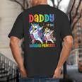Daddy Of The Birthday Girl Dabbing Princess Unicorn Dad Big And Tall Men's T-Shirt Back Print