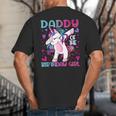 Daddy Of The Birthday Girl Dabbing Unicorn Dad Daddy Small Big And Tall Men's T-Shirt Back Print
