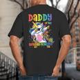 Daddy Of The Birthday Princess Girl Dabbing Unicorn Dad Big And Tall Men's T-Shirt Back Print