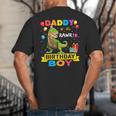 Daddy Dinosaur Shirt Cute Birthday Boy Family Apparel Big And Tall Men's T-Shirt Back Print Daddy Dinosaur Shirt Cute Birthday Boy Family Apparel Big And Tall Men's T-Shirt Back Print