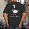 Daddy Goose Fun Father's Day Tee For Dad Big And Tall Men's T-Shirt Back Print