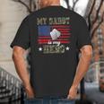 My Daddy Is My Hero Military Dad American Flag Army Proud Ar Big And Tall Men's T-Shirt Back Print