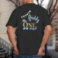 Daddy Of Mr One-Derful Party Blue-Gold Dad Boy 1st Birthday Big And Tall Men's T-Shirt Back Print