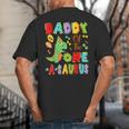 Daddy Of The One-A-Saurus 1St Birthday Boy Dinosaur Big And Tall Men's T-Shirt Back Print