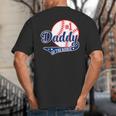 Daddy Of Rookie 1st Birthday Baseball Theme Matching Party Big And Tall Men's T-Shirt Back Print