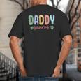 Daddy Saurus Dad Dinosaur Three Rex Birthday Boy Girl Family Big And Tall Men's T-Shirt Back Print