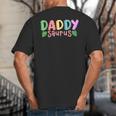 Daddy Saurus Kids Dinosaur Birthday Party Family Matching Big And Tall Men's T-Shirt Back Print