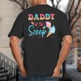 Daddy Of The Scoop Ice Cream Gender Reveal Baby Shower Big And Tall Men's T-Shirt Back Print