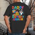 Daddy Of The Shark Birthday Dad Matching Family Big And Tall Men's T-Shirt Back Print