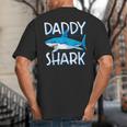 Daddy SharkShirt Fathers Day Family Matching Dad Big And Tall Men's T-Shirt Back Print