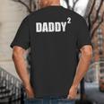 Daddy Squared Shirt 2 Second Pregnancy Announcement Shirt Big And Tall Men's T-Shirt Back Print Daddy Squared Shirt 2 Second Pregnancy Announcement Shirt Big And Tall Men's T-Shirt Back Print