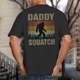 Daddy Squatch Bigfoot Dad Sasquatch Yeti Family Matching Big And Tall Men's T-Shirt Back Print