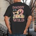 Daddy Of The Two Wild Zoo 2nd Birthday Safari Jungle Animal Big And Tall Men's T-Shirt Back Print