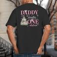 Daddy In a Winter Onederland Birthday Girl Christmas Tree Big And Tall Men's T-Shirt Back Print