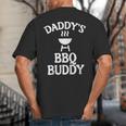 Daddys BBQ Buddy Cute Barbecue Family Match Boys Girls Kids Big And Tall Men's T-Shirt Back Print