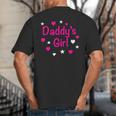 Daddy's Girl Shirt With Pink Lettering Big And Tall Men's T-Shirt Back Print