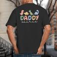 DaddysaurusRex Dinosaur Dad Daddy Saurus Family Big And Tall Men's T-Shirt Back Print