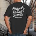 Dads Favorite Son Daughter I'm Dad's Favorite Big And Tall Men's T-Shirt Back Print
