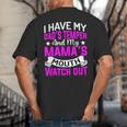 I Have My Dad's Temper & My Mama's Mouth Daughter Kids Big And Tall Men's T-Shirt Back Print
