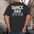 Dance Dad Proud Dancer Dancing Father Men Big And Tall Men's T-Shirt Back Print