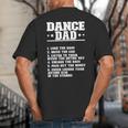 Dancer Dad Dancing Father Of A Dancer Dad Big And Tall Men's T-Shirt Back Print