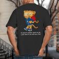 Daniel And Dad Tiger Dark Shirt Big And Tall Men's T-Shirt Back Print