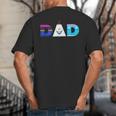 Disney Frozen Elsa Anna Olaf Dad Father's Day Birthday Big And Tall Men's T-Shirt Back Print