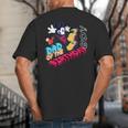 Disney Mickey Mouse Family Star Dad Of The Birthday Boy Big And Tall Men's T-Shirt Back Print