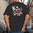 Disney Minnie Mouse Mermaid Dad Of The Birthday Girl Big And Tall Men's T-Shirt Back Print