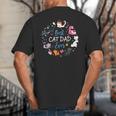 Disney Pet Parent Father’s Day Disney Cats Best Cat Dad Ever Big And Tall Men's T-Shirt Back Print